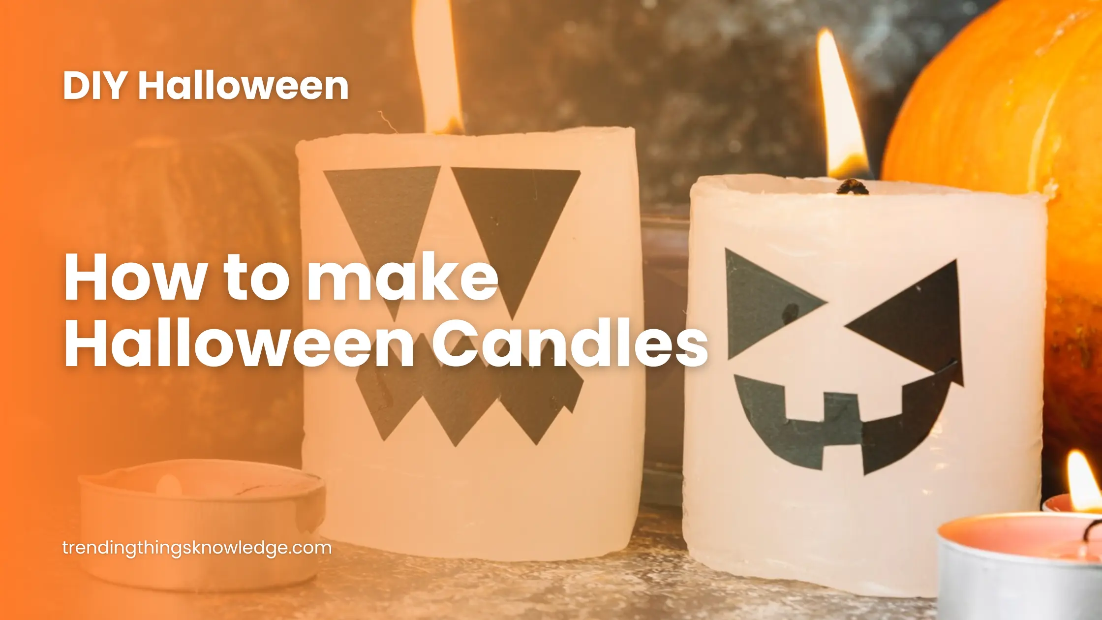 How to Make DIY Halloween Candles That Smell Like Fall